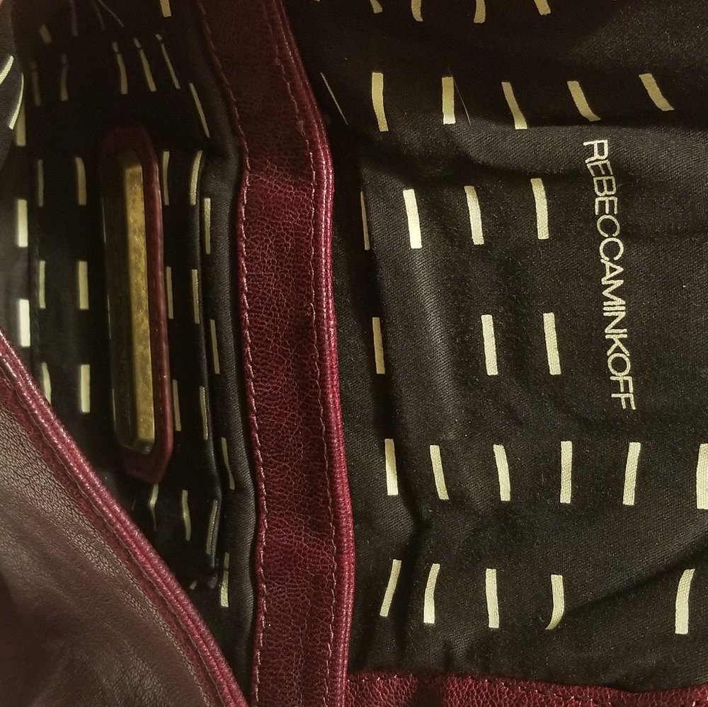 Red Rebecca Minkoff studded crossbody purse - Picture 4 of 5